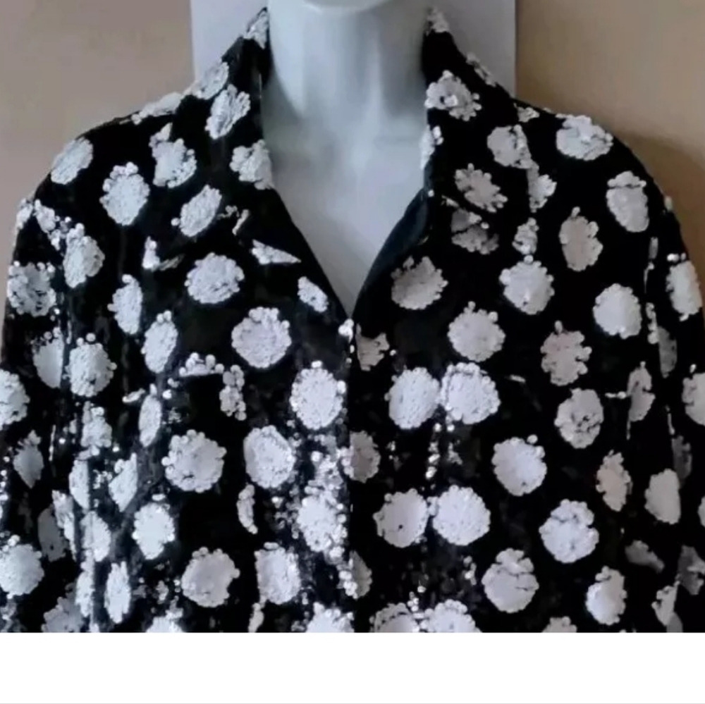ANTHROPOLOGIE Maeve sequin shacket shirt jacket ♥️ 198.00 - Picture 8 of 9